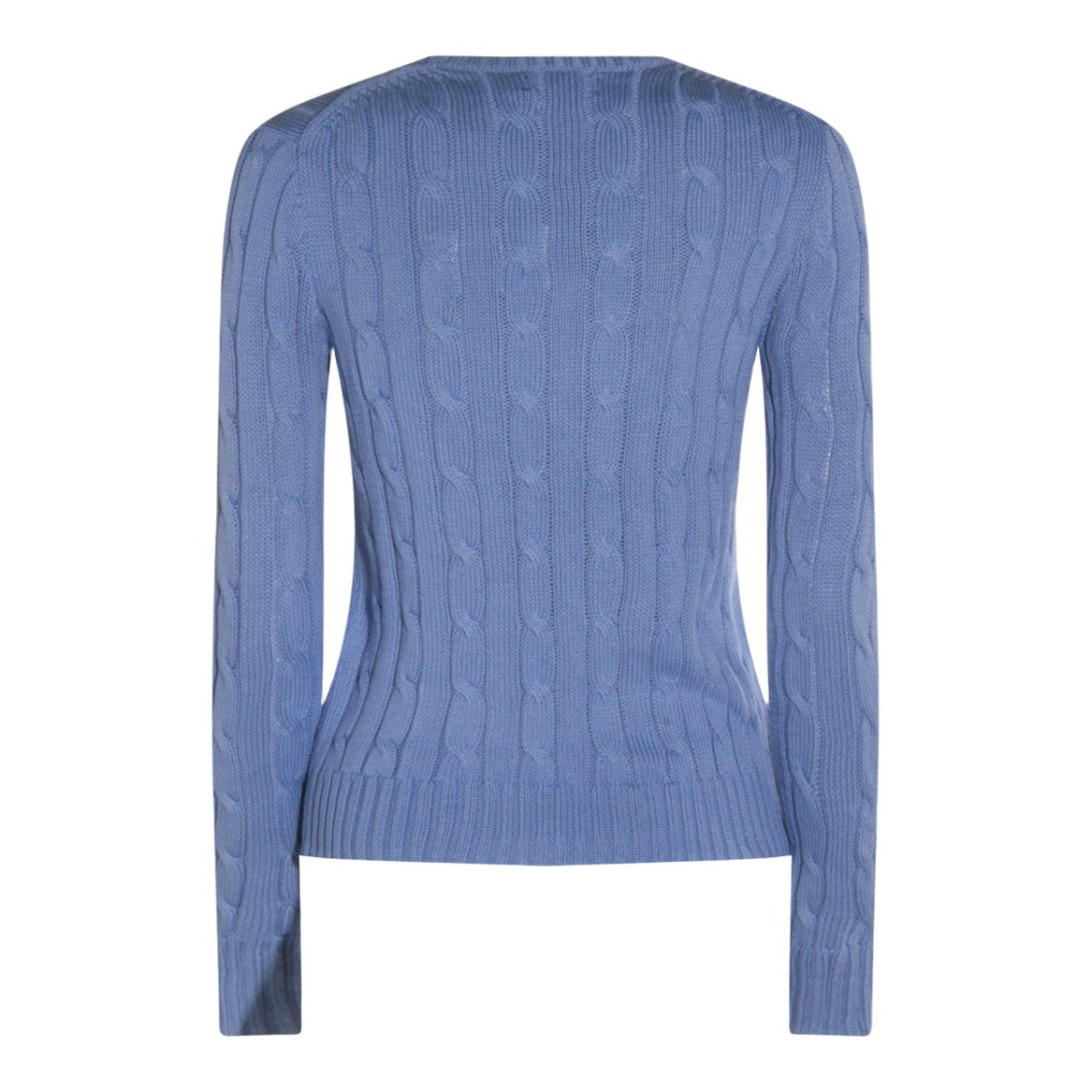 Polo Ralph Lauren Fitted Cable-Knit Sweater With Classic Crew Neckline