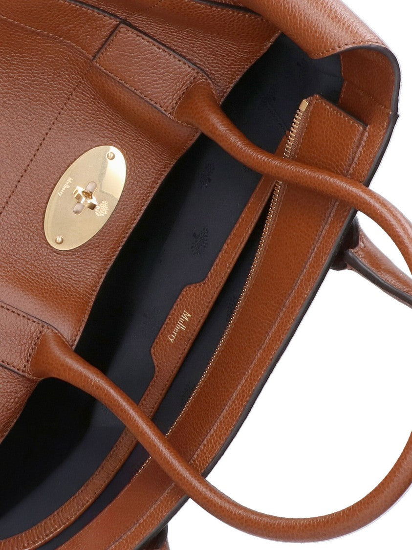 Mulberry Brown Bayswater 9 To 5 Hammered Leather Tote Bag