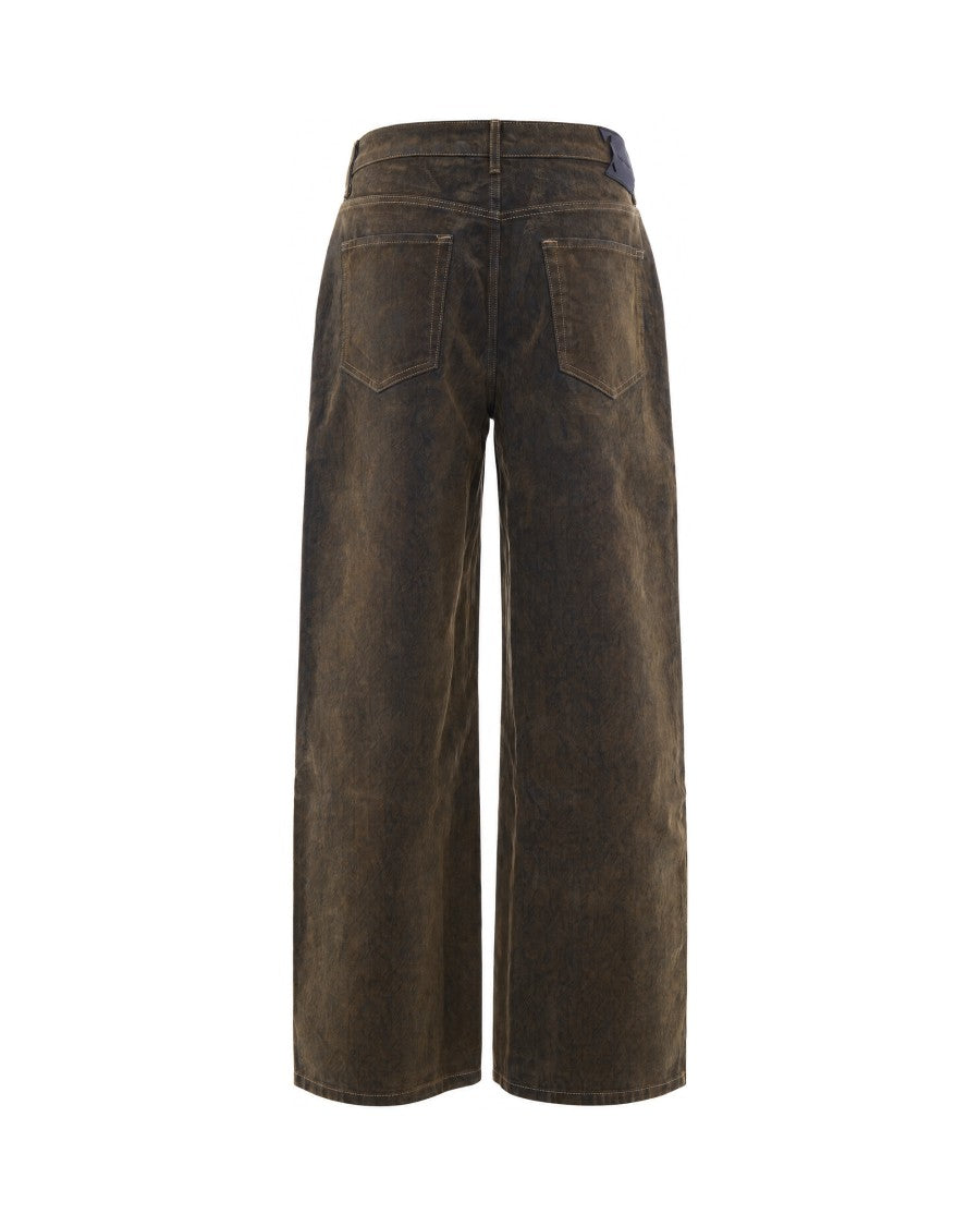 Daily Paper Oversized Wide-Leg Vintage Effect Denim Pants