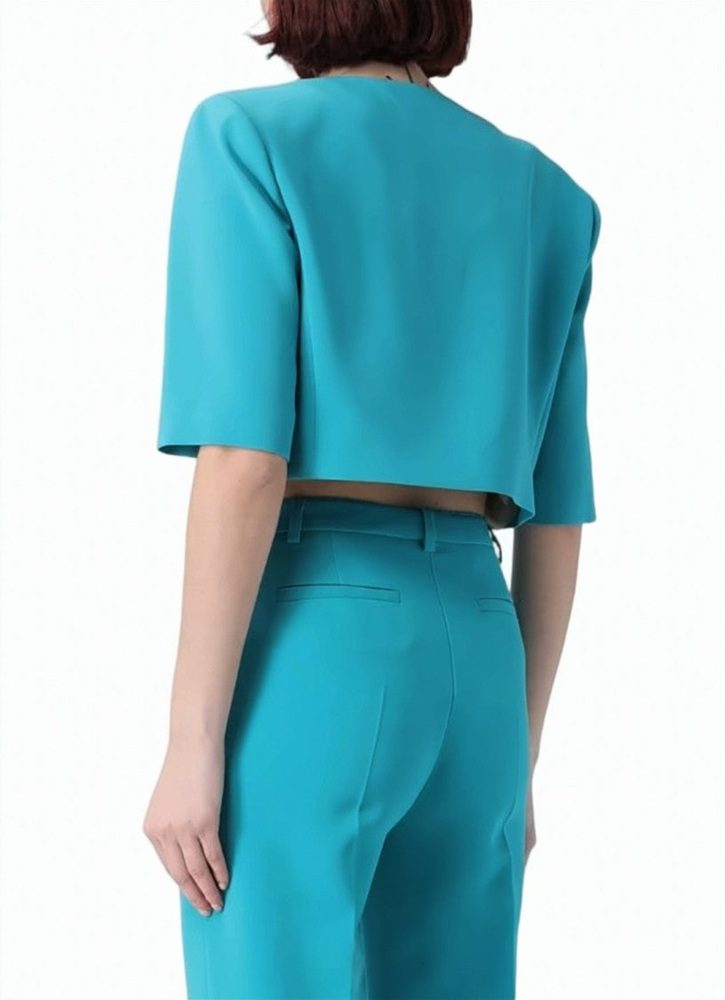 Pinko Platano Cropped Short Sleeve Jacket