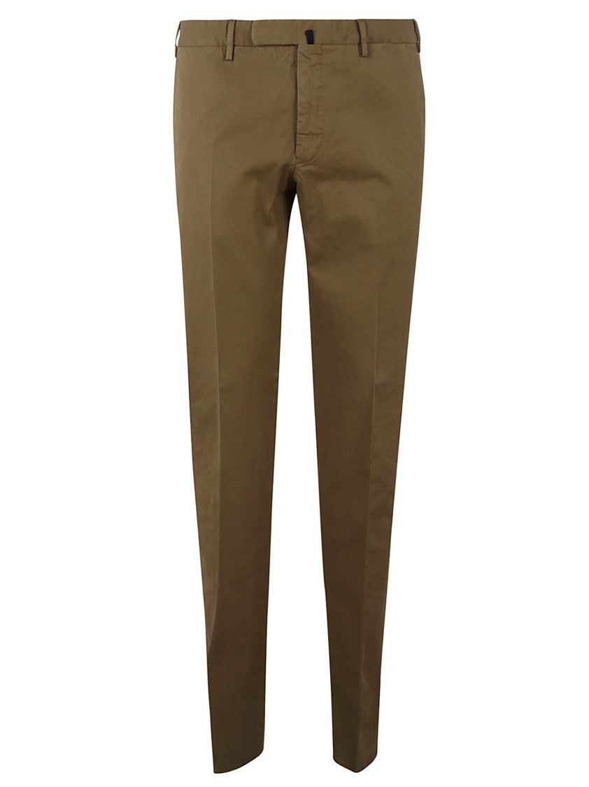 Incotex Beige Slim Fit Trousers With Contemporary Pockets