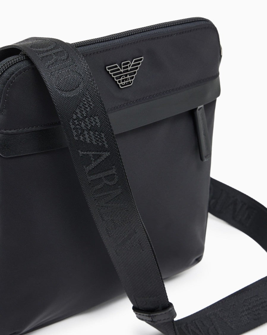 Emporio Armani Compact Crossbody Bag With Recycled Nylon