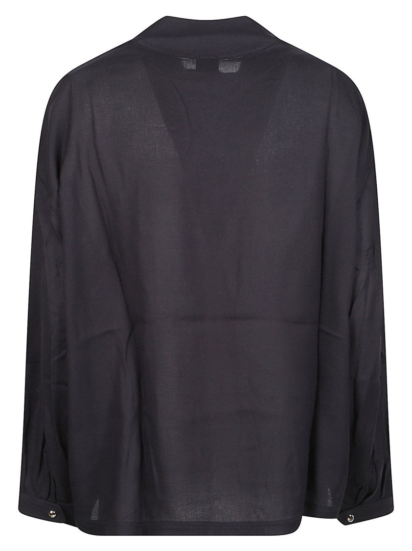 Pinko Corolle Long Sleeve Boxy Viscose Blouse