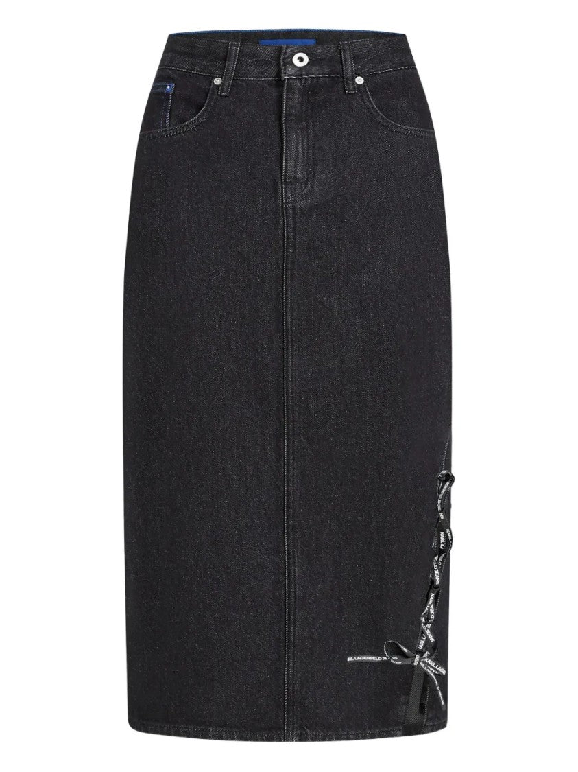 Karl Lagerfeld Classic Streamlined Skirt From Jeans