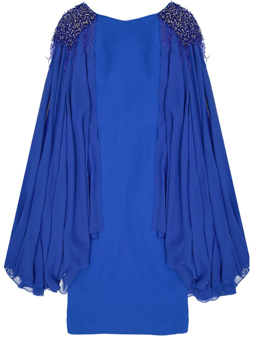 Ivan Montesi Beaded Shoulders Dress
