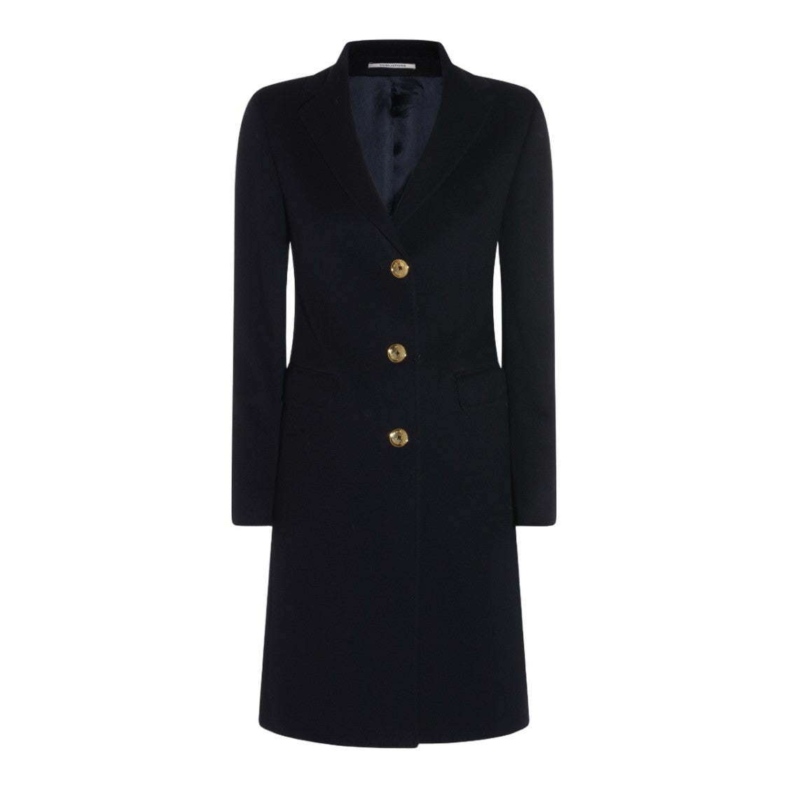 Tagliatore Tailored Long Coat With Gold Button Details