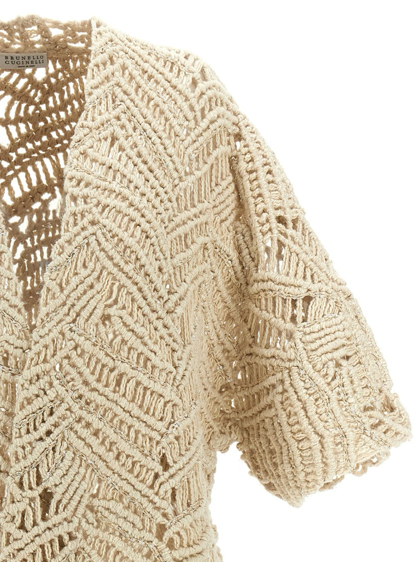 Brunello Cucinelli 'Opera Dazzling Macramé' Cardigan