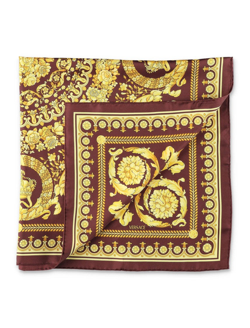 Versace Barocco Silk Twill Broad Square Foulard