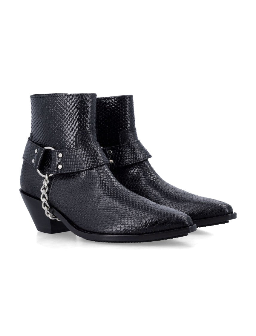 Junya Watanabe Snake Print Ankle Bootie