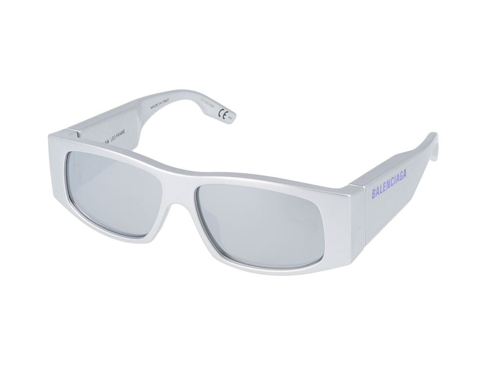Balenciaga Sunglasses Bb0100s 002 Silver Silver Silver 56/15/150