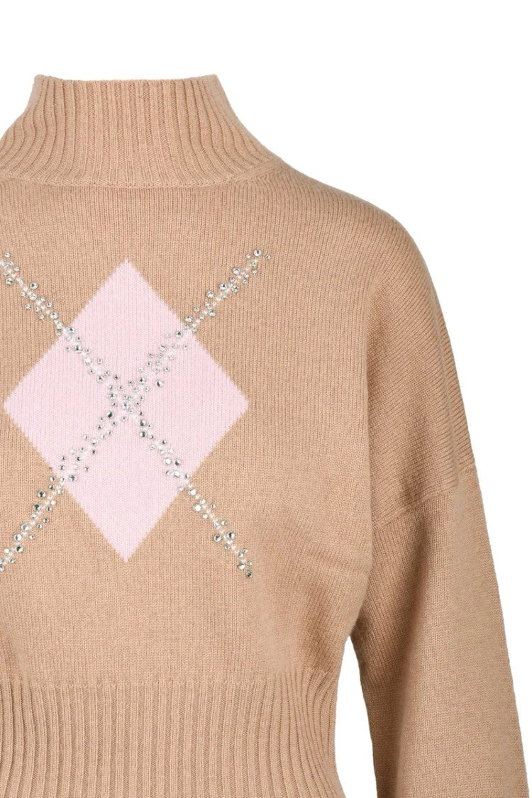 Max Mara Nuccia Mock Neck Sweater - Beige