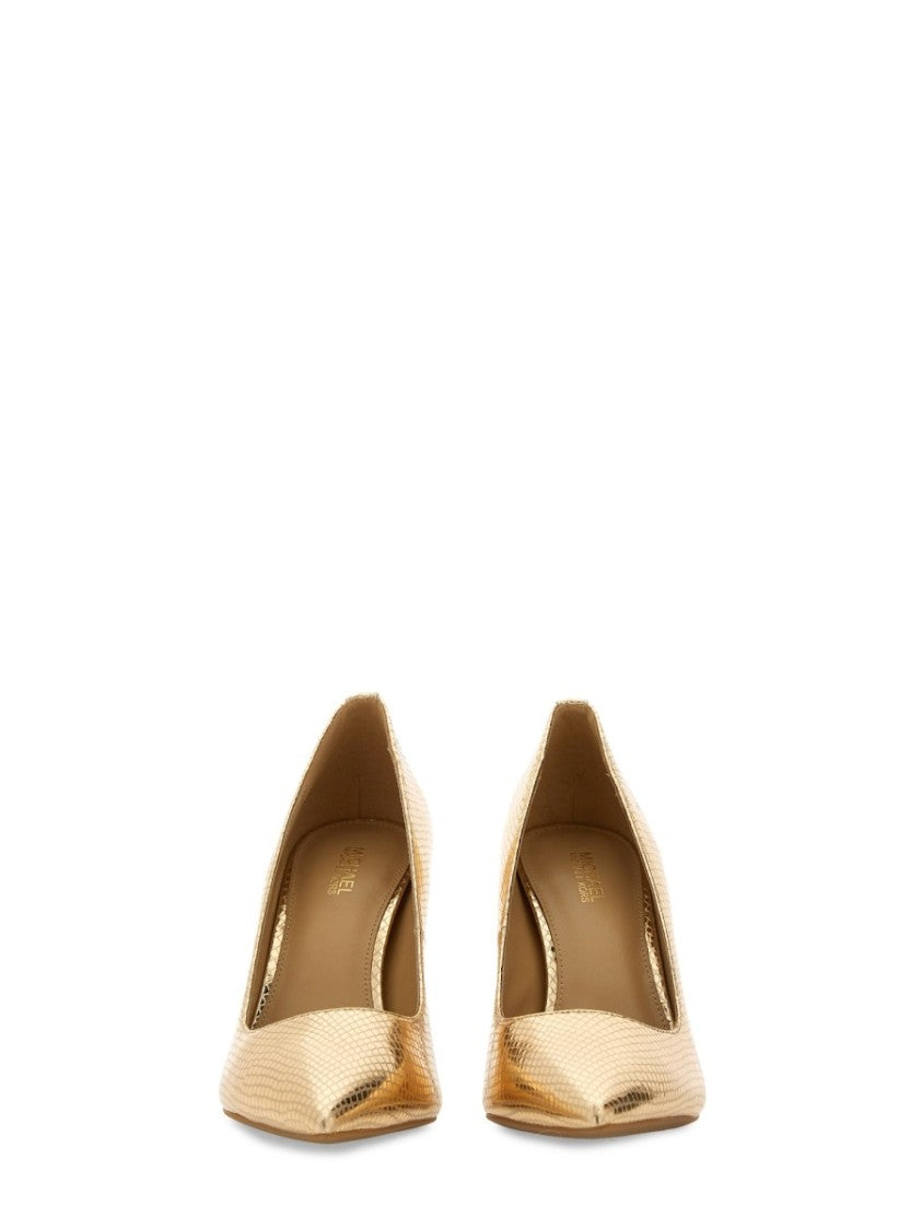 Michael Michael Kors Alina Flex Goat Leather Metallic Pumps