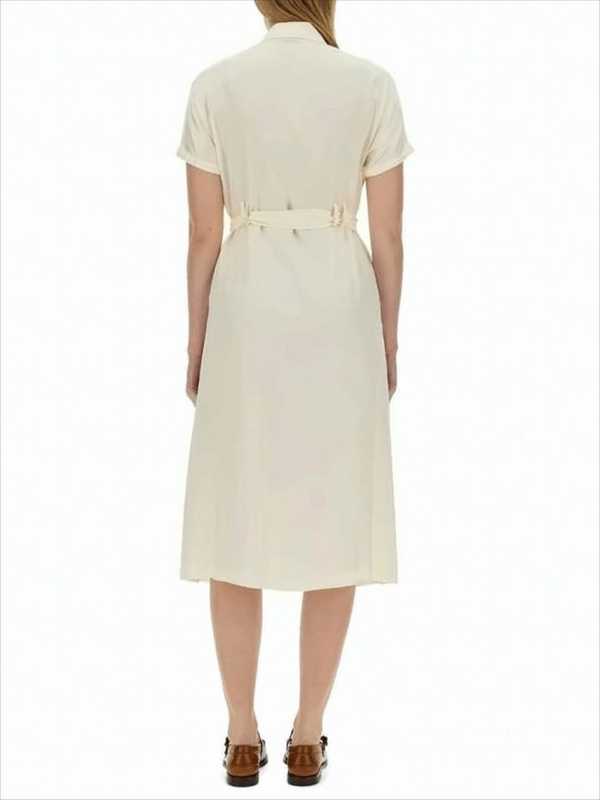 A.P.C. Button-Down Midi Dress With Classic Collar