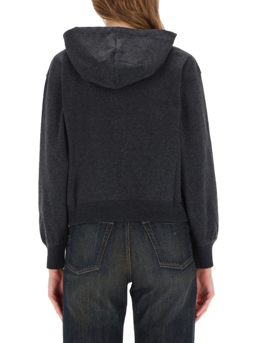 Our Legacy Relaxed Fit Front-Zip Sweatshirt With Drawstring Hood