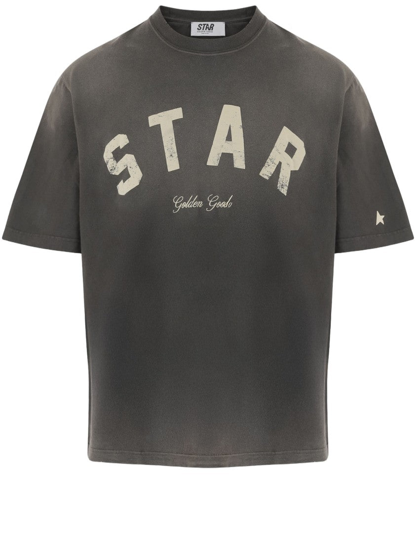 Golden Goose Vintage-Effort Cotton Jersey T-Shirt With Distressed Print