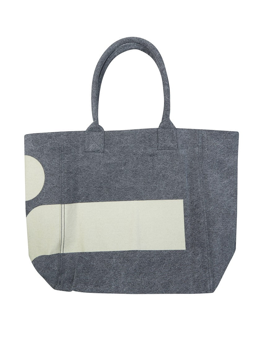 Isabel Marant Grey Yenky Small Wrapped Stripe Tote Bag