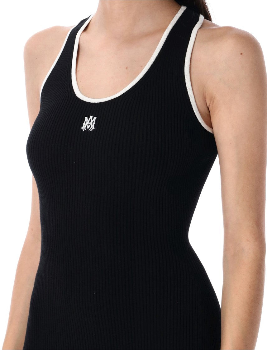 Amiri Ma Mini Dress Knit Rib