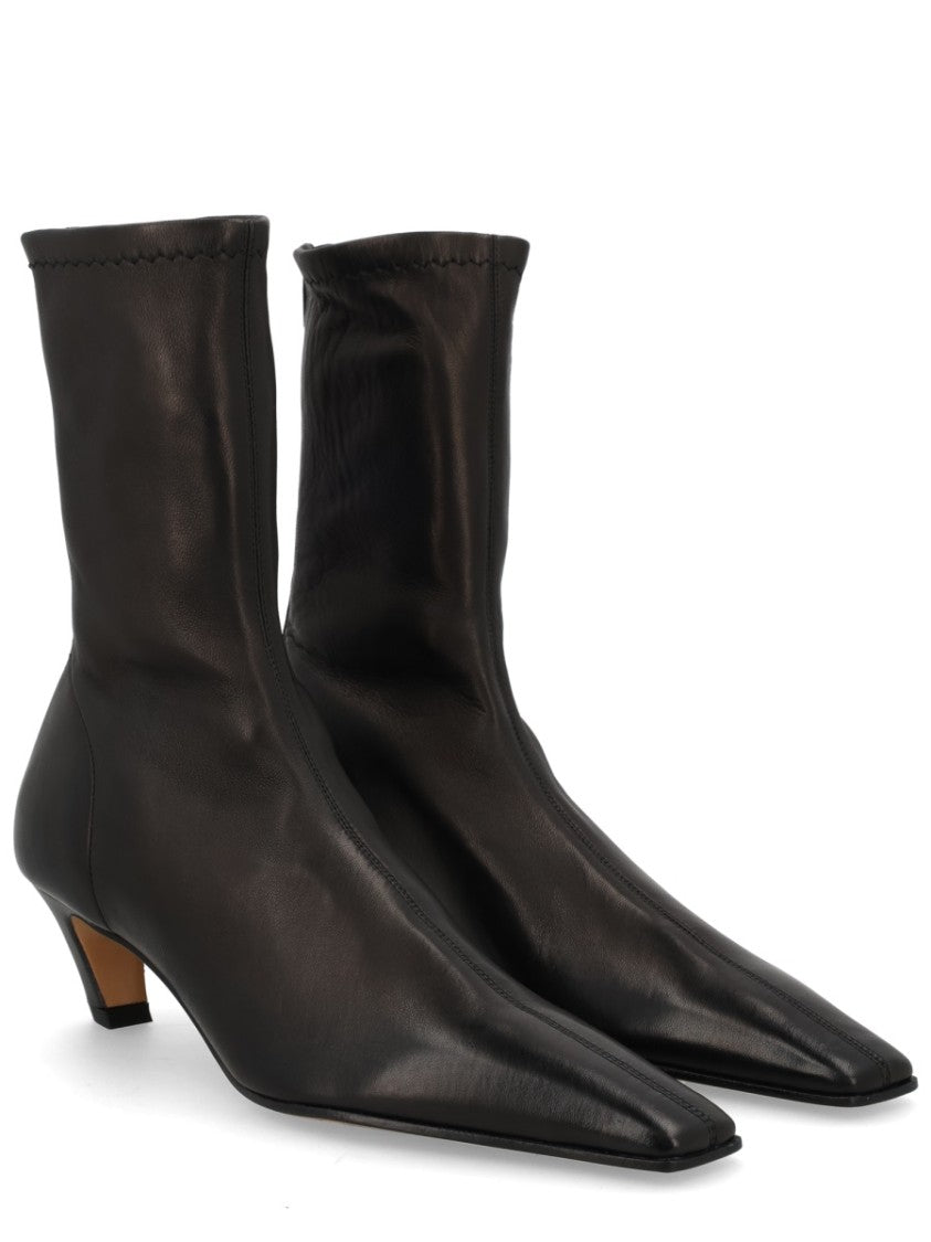 Khaite Arizona Pointed Toe Curved Heel Boots