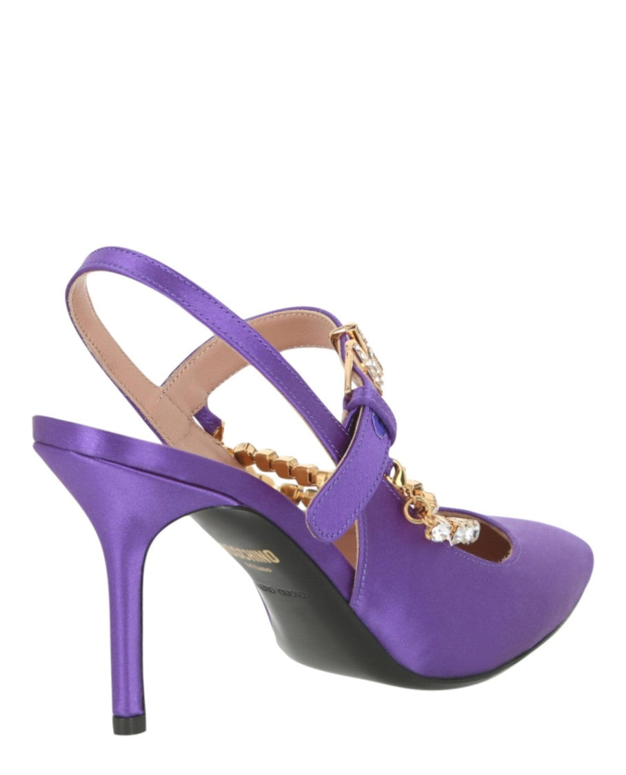 Moschino Rhinestone-Embellished Pumps