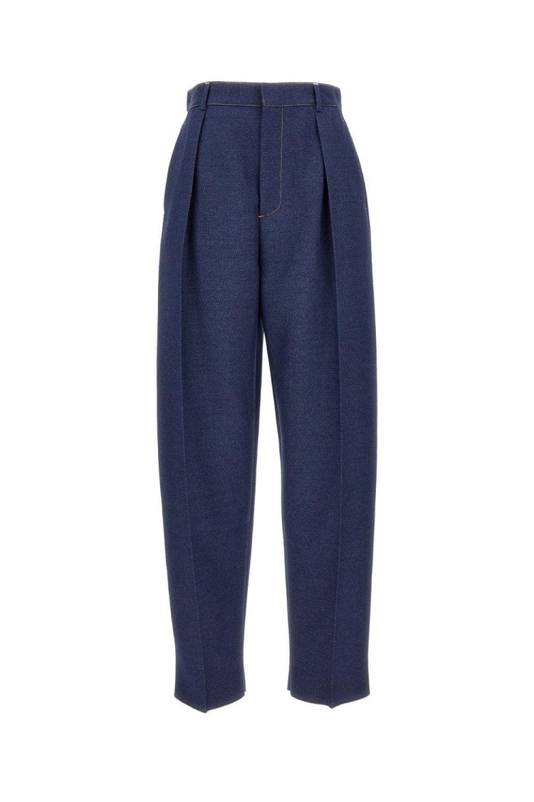 Bottega Veneta Balloon Trousers With Pleats And Side Pockets
