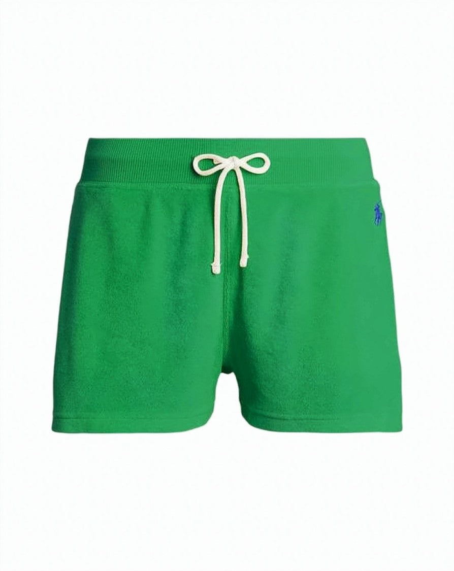 Polo Ralph Lauren Ribbed Waistband Shorts With Drawstring