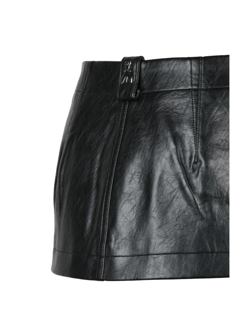 Patrizia Pepe Black Polyurethane Pocket Belt