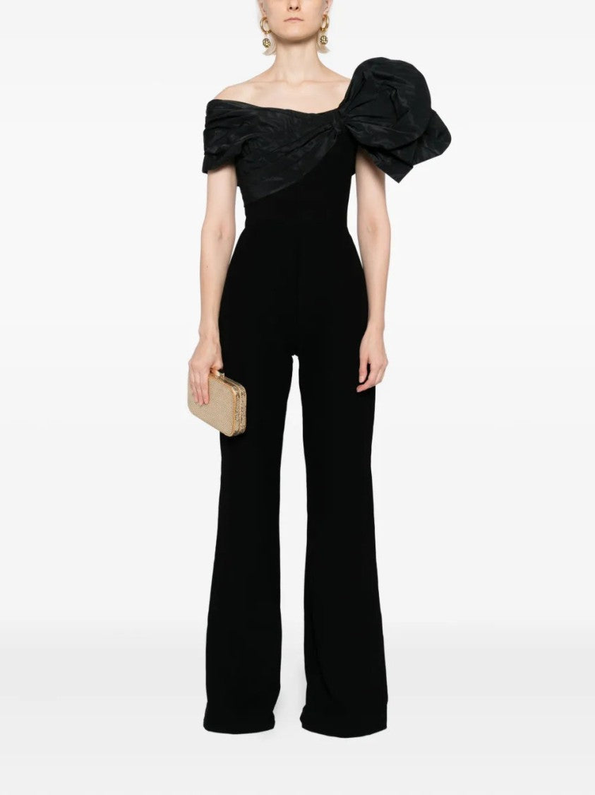 Saiid Kobeisy Draped Bow Jumpsuit
