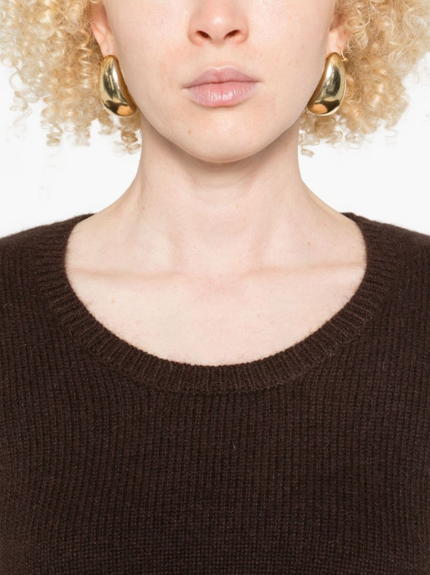 Twin-Set Soft Knit Sweater With Round Neckline