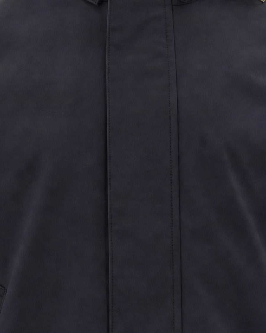 Woolrich Water-Resistant Dark Navy Tech Softshell Parka With Adjustable Hood
