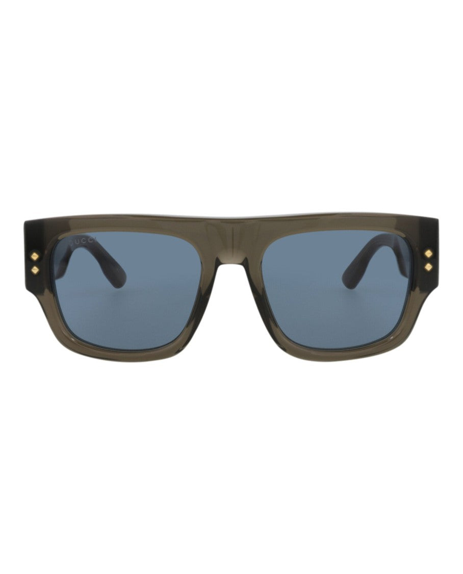 Gucci Square-Frame Recycled Acetate Sunglasses With Velvet Case