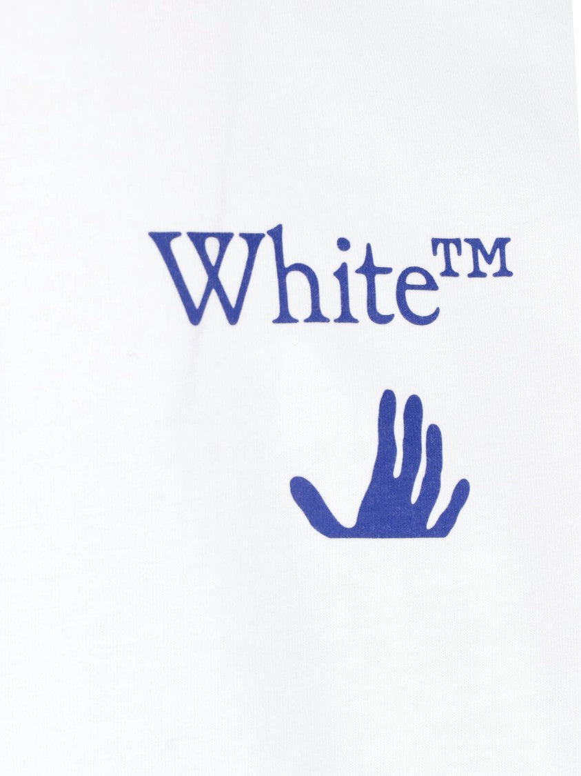 Off-White White Cotton Bacco Arrow Skate Long-Sleeve T-Shirt