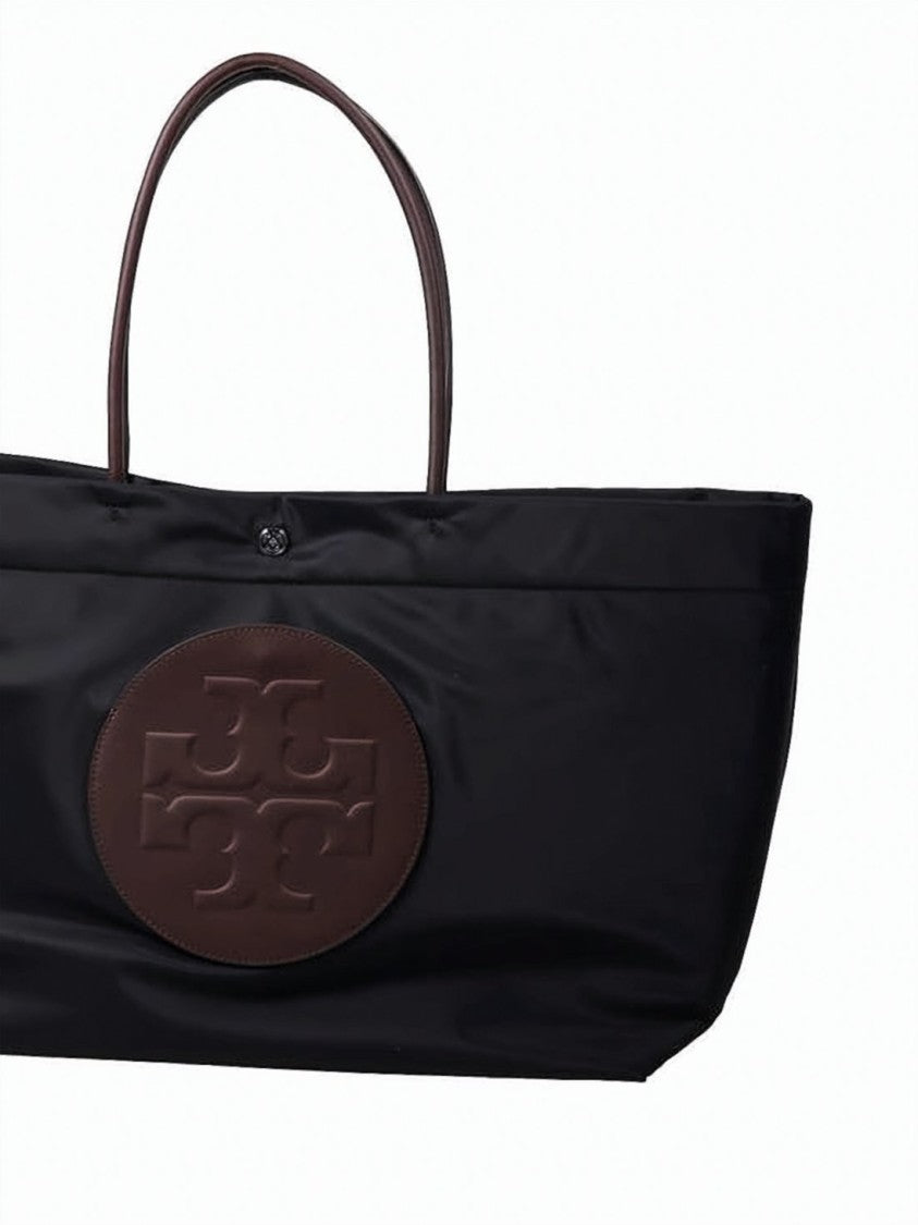 Tory Burch Recycled Nylon Shoulder Bag With Embossed Leather Logo