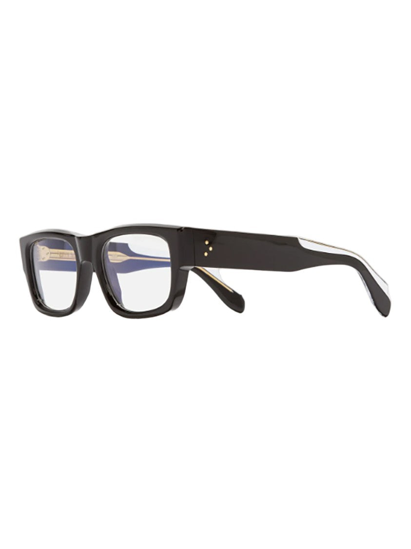 Cutler And Gross Bold Rectangular Acetate Eyeglasses With Oversized Lenses