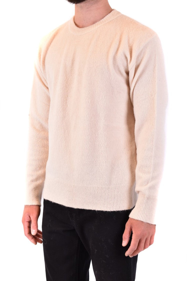 Laneus Multicolor Knit Sweater With Ribbed Detailing