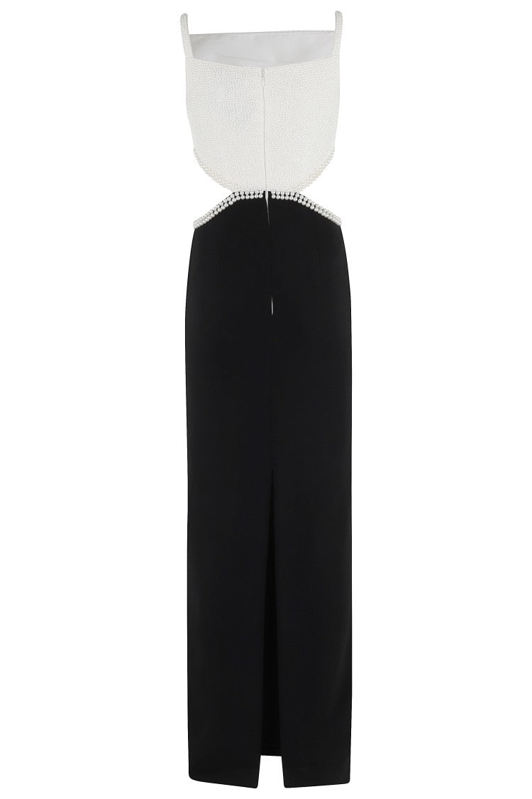 Self-Portrait Crepe Maxi Dress