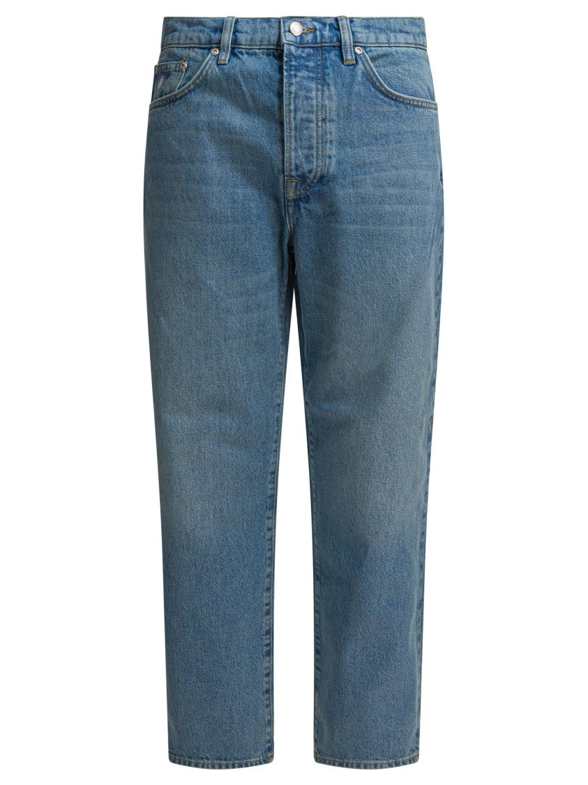 Stussy Classic Fit Medium Blue Denim Jeans