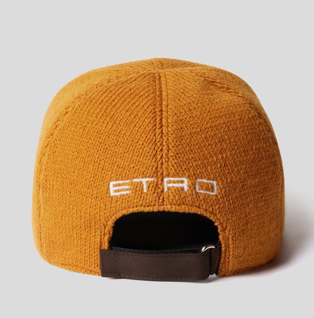 Etro Pegaso Logo Wool Baseball Cap