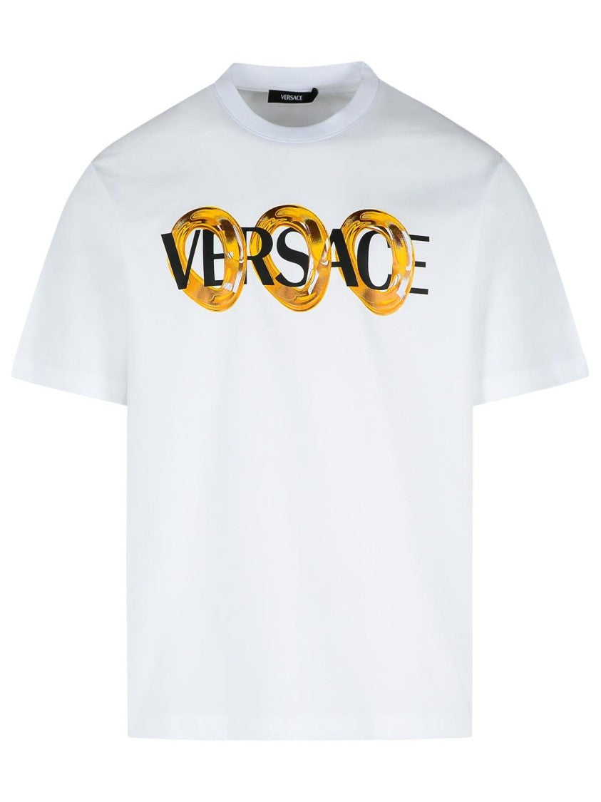 Versace White Cotton T-Shirt