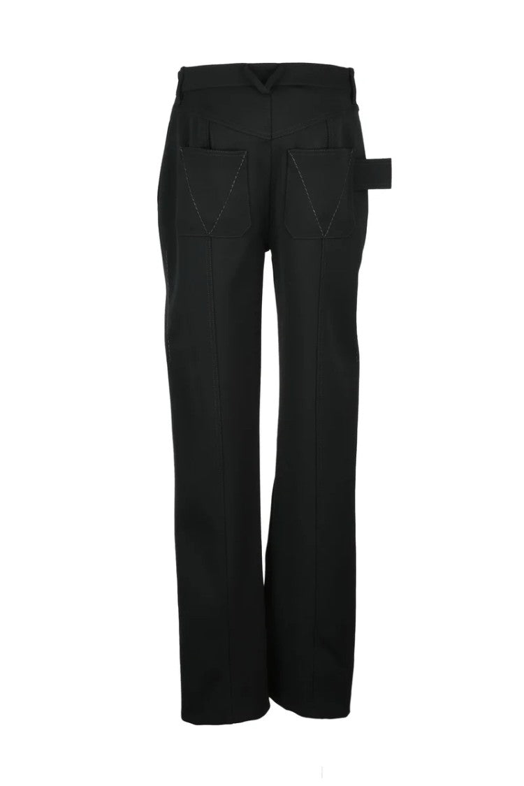 Bottega Veneta Wool Trousers Zip - Black
