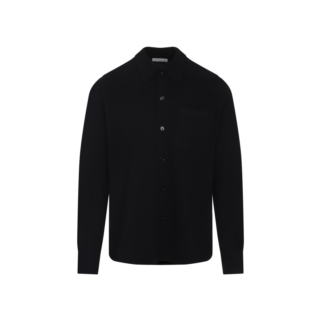 Dries Van Noten Monaco Black Cashmere Shirt