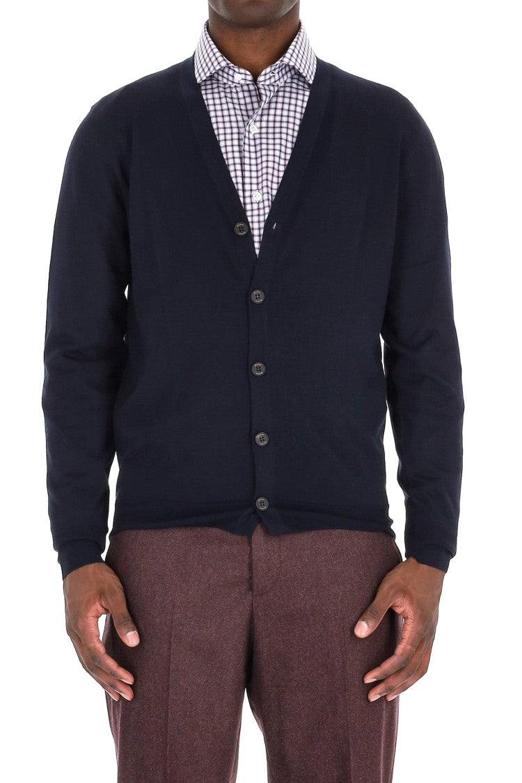 Drumohr Extrafine Super 140’S Wool Cardigan