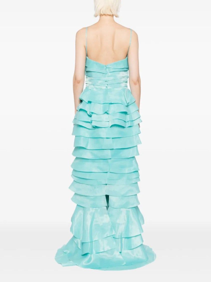 Saiid Kobeisy Layered Organza Long Dress