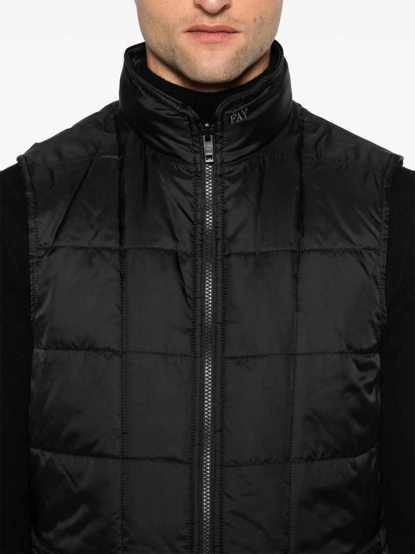 Fay Tailored Double Coat Removable Padded Gilet