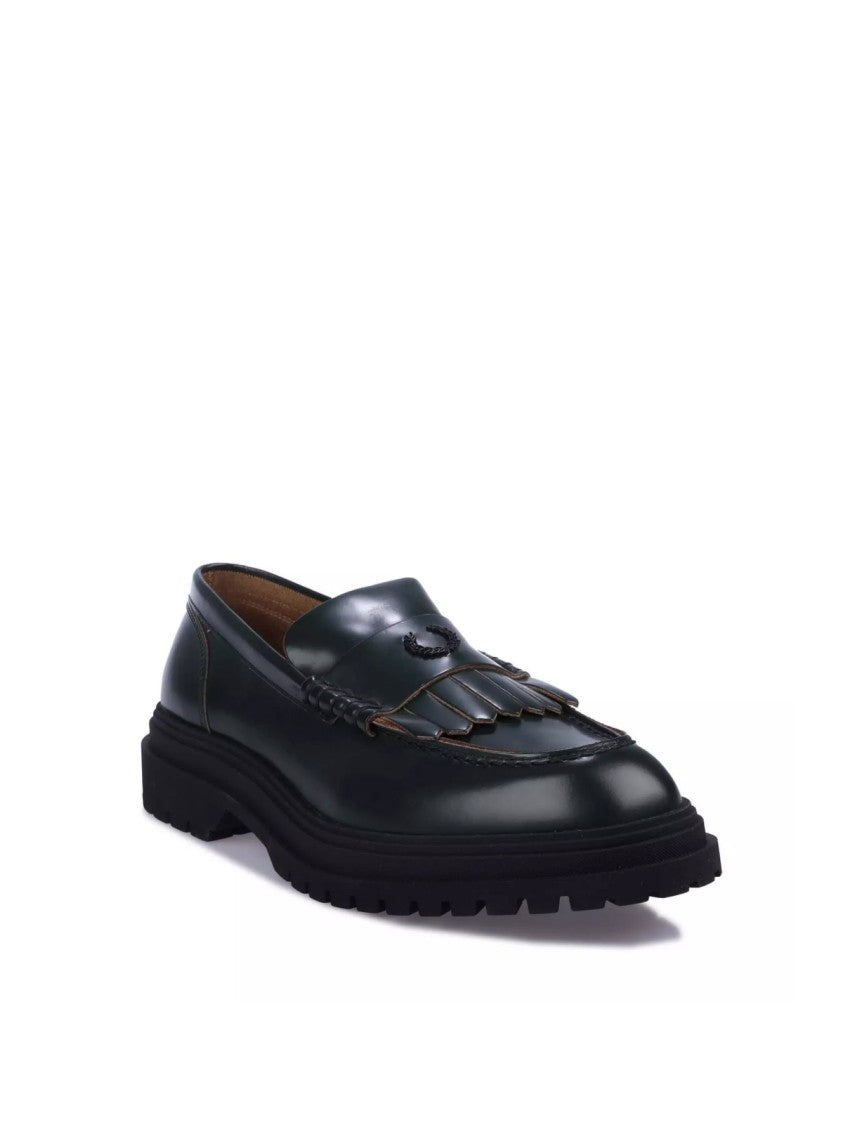 Fred Perry Logo Fringed Penny Loafers