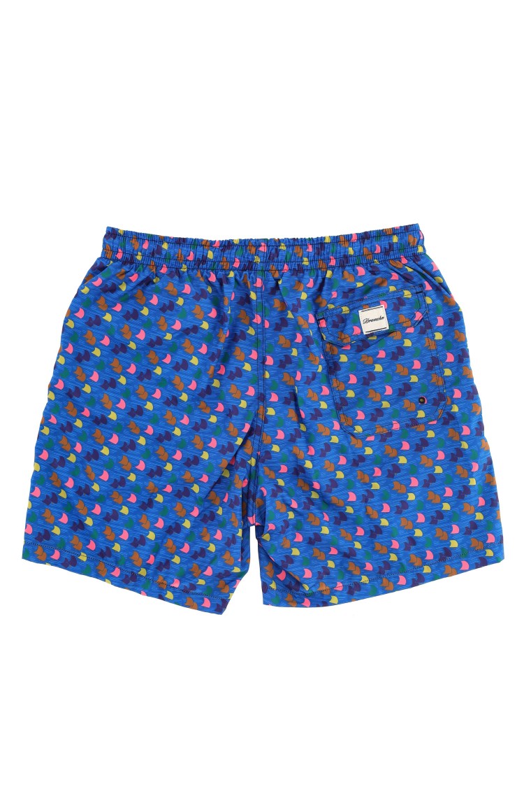 Drumohr Sailboat Print Quick-Dry Swim Shorts