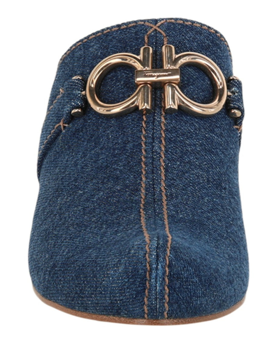 Ferragamo Phobos Denim Mules