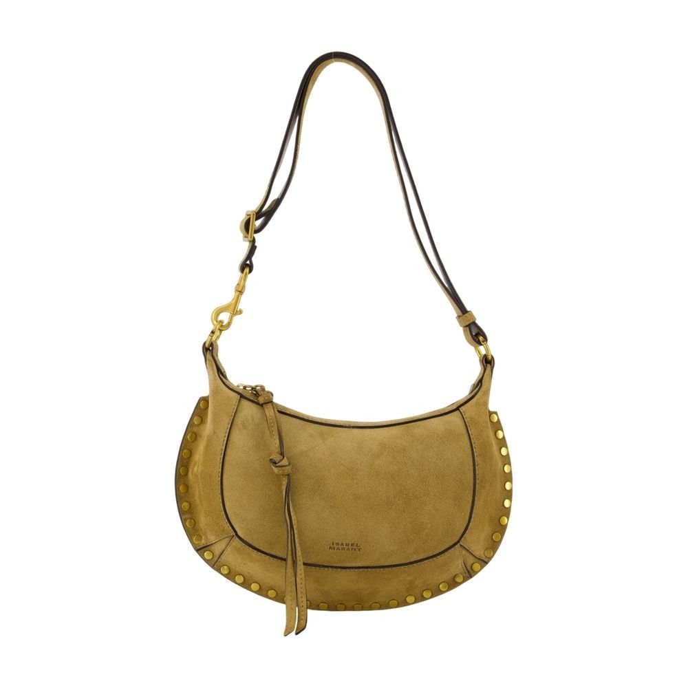 Isabel Marant Crescent-Shaped Brown Calfskin Shoulder Bag