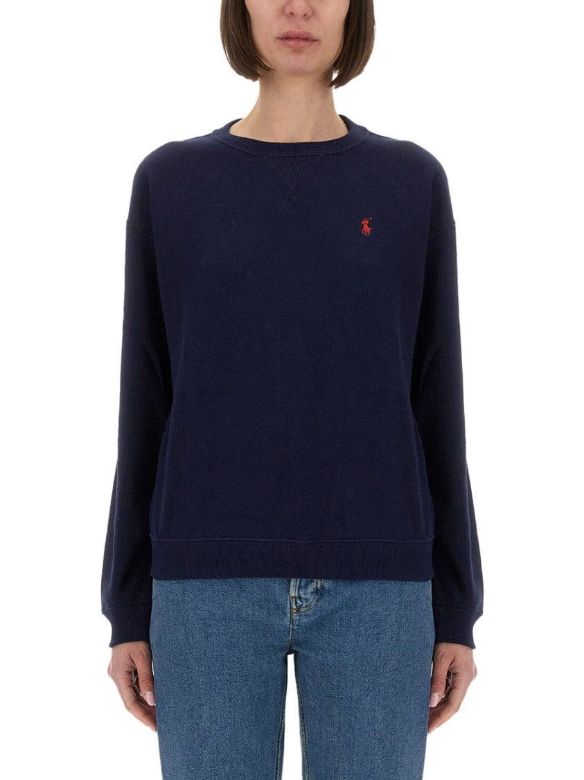 Polo Ralph Lauren Crew Neck Sweatshirt With Subtle Logo Detail