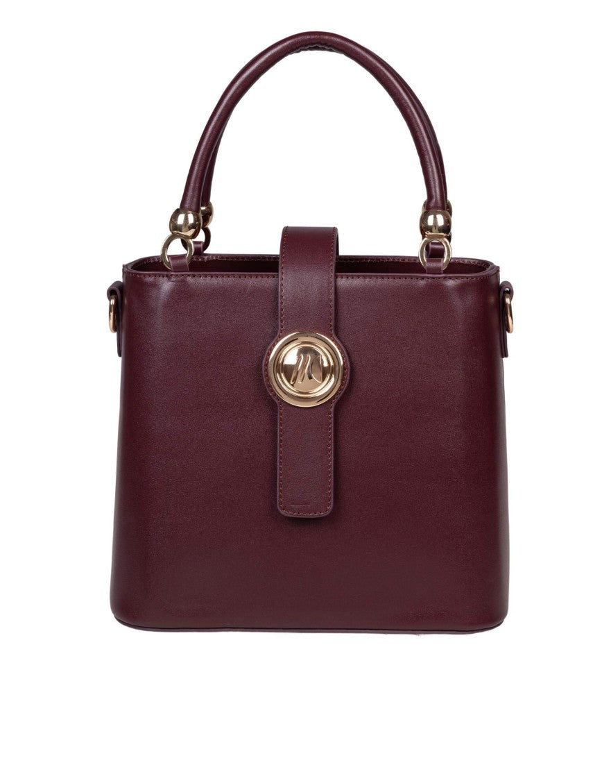 Marco Castelli Agape Handbag In Burgundy Leather