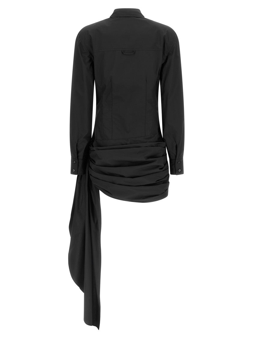 Giuseppe Di Morabito Cotton Poplin Mini Dress With Bustier